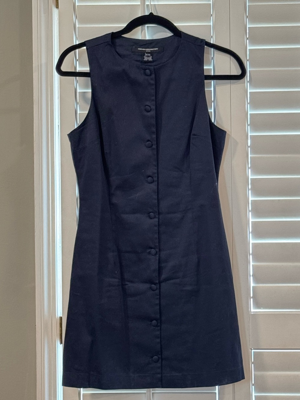 French Connection Sleeveless Navy A-Line Dress